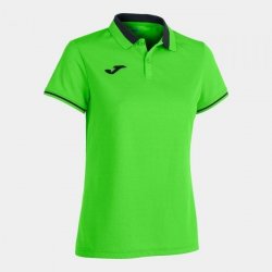 Joma Championship VI Short Sleeve Polo Fluor Green Black