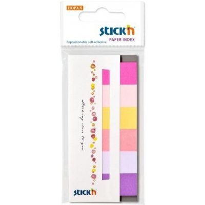 Záložky samolepicí Stick´n 45x15 mm, 6x30 ks, jarní barvy – Hledejceny.cz