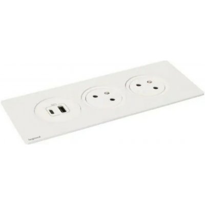 Legrand DISQIN 2X2P+T USB A+C 654741 – Zboží Mobilmania