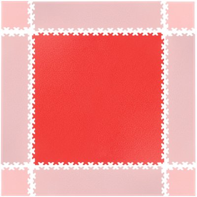 inSPORTline Simple 65,3 x 65,3 x 0,4 cm červená – Zboží Mobilmania