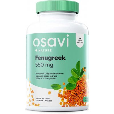 Osavi Fenugreek pískavice řecké seno 550 mg 120 rostlinných kapslí – Hledejceny.cz