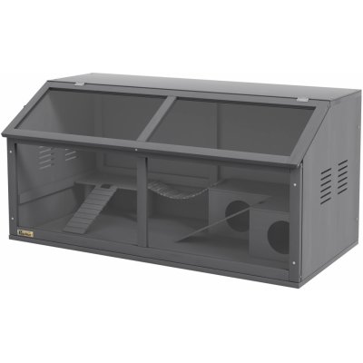 MM Handel Klec pro křečky syrské a trpasličí křečky PawHut s příslušenstvím 100 cm x 52 cm x 50 cm šedá – Zboží Dáma