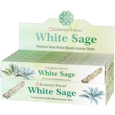 Garden Fresh Indické vonné tyčinky Bílá šalvěj 15 g – Zboží Dáma