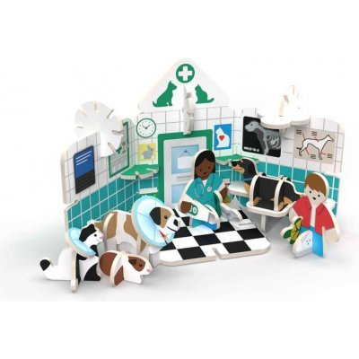 Playpress Toys Herní mini set veterinární ordinace