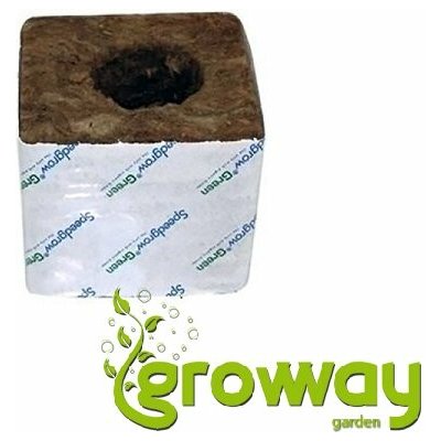 Agra-Wool pěstební kostka s malou dírou 100 x 100 x 65 mm – Zboží Mobilmania