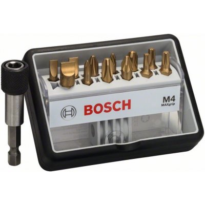 sada bitů šroubovacích Bosch (12+1 dílná Robust Line, M Max Grip 2607002580 – Zbozi.Blesk.cz