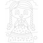 Radost v písku Šablona na pískování holčička v šatech A5 148 x 210 mm – Zboží Dáma