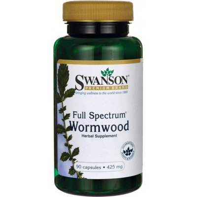 Swanson Full Spectrum Wormwood Pelyněk Roční 425 mg 90 kapslí