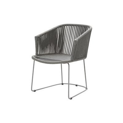 Cane-line Jídelní křeslo Moments, Cane-line, 58x62x76 cm, rám kov, výplet lanko Soft Rope grey, bez sedáků – Hledejceny.cz