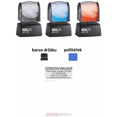 Colop EOS 10 černé kompletní razítko otisk modrý – Hledejceny.cz