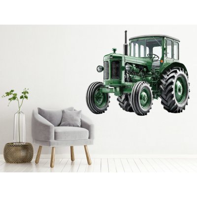 Nalepte.cz Retro traktor samolepka na zeď arch, rozměry 75 x 61 cm – Hledejceny.cz