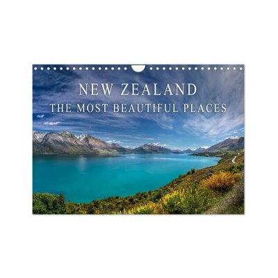 New Zealand The most beautiful places Wall DIN A4 landscape, CALVENDO 12 Month Wall Calvendo,Christian Mueringer 2026 – Hledejceny.cz