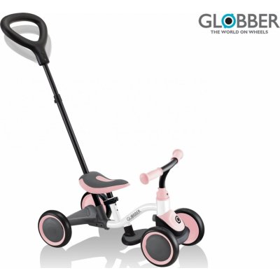 Globber 3v1 Learning Bike 3in1 bílé pastel růžové