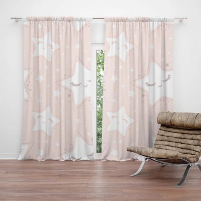 Sablio Závěs Spící hvězdičky: 2ks 140x250cm – Hledejceny.cz
