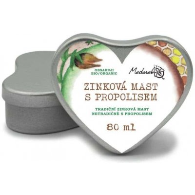Medarek Zinková mast s propolisem srdíčko BIO 80 ml – Zboží Dáma