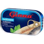 Giana Sardinky ve vlastní šťávě 125 g – Zboží Dáma