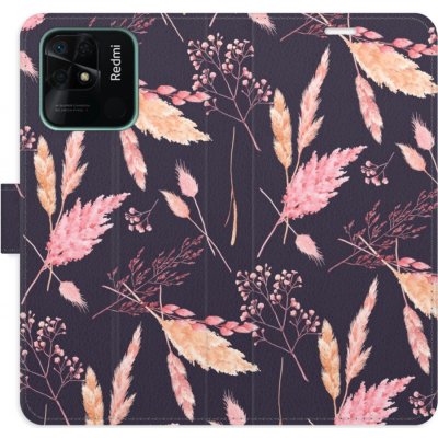 Pouzdro iSaprio Flip s kapsičkami na karty - Ornamental Flowers 02 Xiaomi Redmi 10C