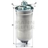 Palivové čerpadlo Palivový filtr MANN-FILTER WK 853/3 x (WK853/3x)