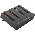 iPega SW2081 Nabíjecí Stanice JoyCon Ovladače Nintendo Switch 1, 2 Black – Zboží Živě