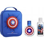 Captain America EDT 100 ml + sprchový gel 100 ml + batoh – Zboží Dáma