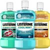 Ústní vody a deodoranty Listerine Svěží dech pro každého z rodiny 3 × 500 ml