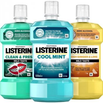 Listerine Svěží dech pro každého z rodiny 3 × 500 ml