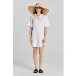 GANT REL SS LINEN CAFTAN bílá