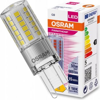 Osram LED žárovka G9 CAPSULE 4,8W = 50W 600lm 2700K Teplá bílá