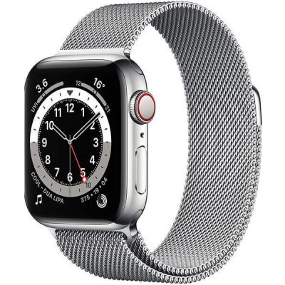 SES Elegantní kovový pásek pro chytré hodinky Apple Watch 45 mm 7.série - stříbrný 9930