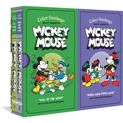 Walt Disney's Mickey Mouse Color Sundays Gift Box Set: Call of the Wild and Robin Hood Rises Again: Vols. 1 & 2 Gottfredson FloydPevná vazba