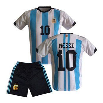 SP Messi fotbalový A2 komplet Argentina 2023 dres + trenýrky