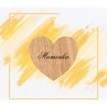 Dřevěné jmenovky - Magnum cor - 90 x 90 mm, Gabon – Zboží Dáma