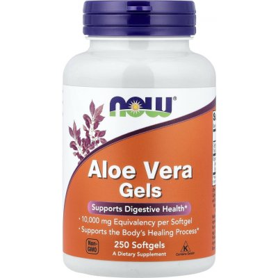 Now Foods Aloe Vera 10.000 mg Gels 250 kapslí – Hledejceny.cz