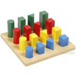 Montessori C223 Žebřík geometrická tělesa – Zboží Dáma