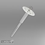 KLIMAS Wkret-met ThermoDrive-V2 Talířová hmoždinka s kovovým šroubem Ø8 mm 215 mm - 100 ks – Sleviste.cz