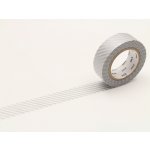 MT masking tape geometrická stripe silver 2 – Hledejceny.cz