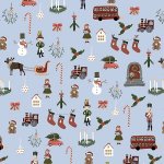 Be Nice EKO vánoční balicí papír Anglická pohádka 5 ks, modrý – Zboží Dáma