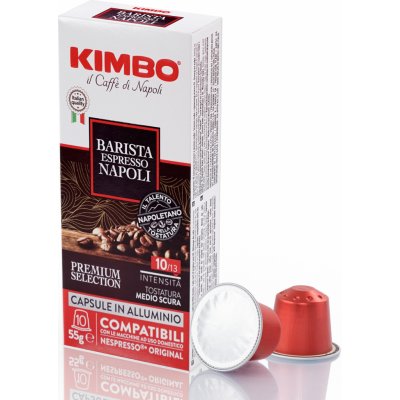 Kimbo Espresso BARISTA NAPOLI ALU Kapsle do Nespresso 10 ks – Zboží Mobilmania