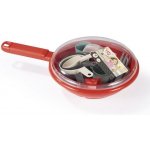 Écoiffier Pánev s jídelní soupravou 100% Chef 32 cm s hrnci talíři příbory šálky 18 dílů od 18 měsíců – Zboží Mobilmania