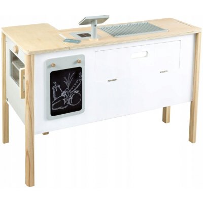 Small Foot Velká dřevěná kuchyňka + Obchodní stánek pro děti Fresh – Zboží Mobilmania