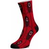 Walkee barevné ponožky Masky Červená