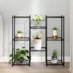 HangarStore Stojan na rostliny 343127 černý železo – Zboží Dáma