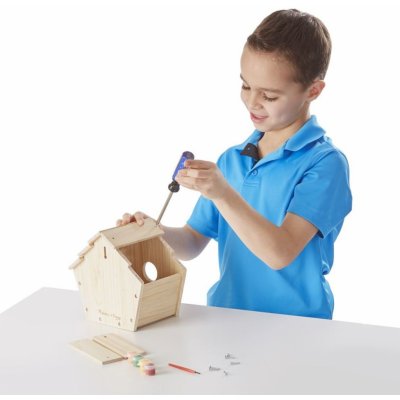 Eichhorn dřevěná ptačí budka Outdoor Birdhouse Poskládej a vymaluj se štětcem a barvami – Hledejceny.cz