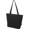 Nákupní taška a košík Panama GRS recyklovaná nákupní taška se zipem Černá