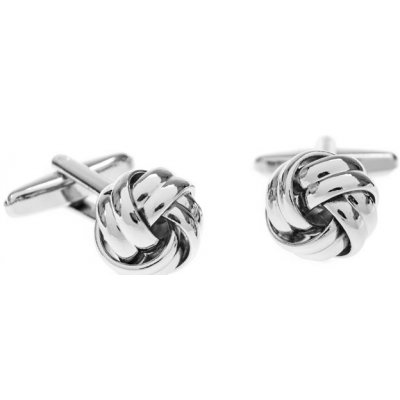 Avantgard stříbrné lesklé manžetové knoflíčky Uzlíky – Zbozi.Blesk.cz