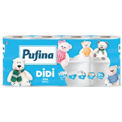 Pufina Didi White 3-vrstvý 8 ks – Zboží Mobilmania
