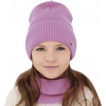 Merino set čepice a tubusu vrstvý Fialkový – Zboží Mobilmania