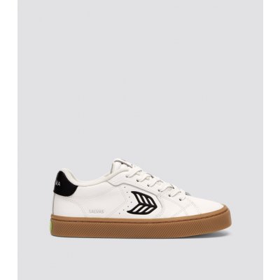 Cariuma SALVAS Leather Gum Warm Black Logo W White – Hledejceny.cz