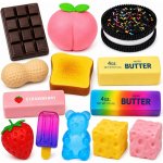 Loreho_pl XXL SADA VELKÁ 13x ANTISTRESOVÁ MAČKACÍ HRAČKA MĚKKÁ SENZORICKÁ HRAČKA SQUISHY – Hledejceny.cz