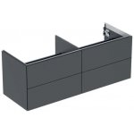 Geberit One skříňka pod umyvadlo se čtyřmi zásuvkami, 133,2x47x50,4 cm, lakovaná mat, černá 505.266.00.8 – Sleviste.cz